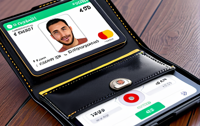 **A digital wallet containing a secure, cryptographically protected ID.** (Focus: Visual representation of a DID wallet and its security features.)