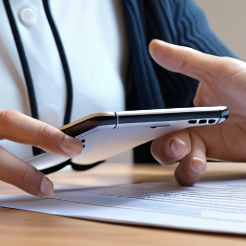 **

A person easily accessing online services using a smartphone with a DID, showing secure and simplified identity verification, replacing piles of paperwork. Focus on convenience and security.

**