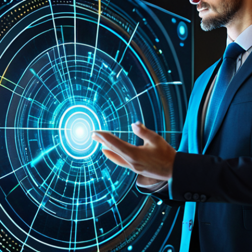 User Control and Digital Sovereignty**
    A professional individual, appearing empowered and confident, interacting with a secure, glowing holographic interface that visually represents personal data. The background subtly depicts a transition from centralized data servers (on one side) to a decentralized network controlled by the individual (on the other side). The subject is in modest business attire, professional dress, with a focused expression. Soft ambient lighting highlights the digital interface. Perfect anatomy, correct proportions, natural pose, well-formed hands, proper finger count, natural body proportions, fully clothed, appropriate attire, safe for work, professional, family-friendly.

2.  **Prompt for