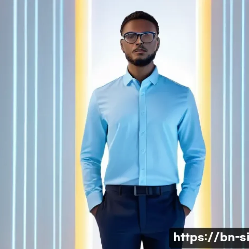 DID의 생태계와 참여자 분석 - **Prompt 1: Futuristic Self-Sovereign Identity Management**
    "A confident young adult, gender-neu...